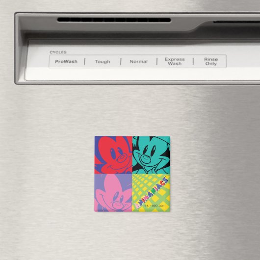 Animaniacs | Warner Siblings Pop Art Graphic Magneet (Insitu (Vaatwasser))