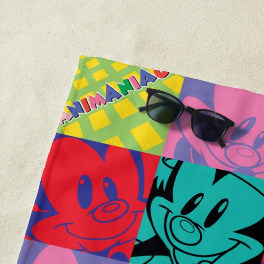 Animaniacs | Warner Siblings Pop Art Graphic Strandlaken (In situ)