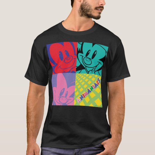 Animaniacs | Warner Siblings Pop Art Graphic T-shirt (Voorkant)