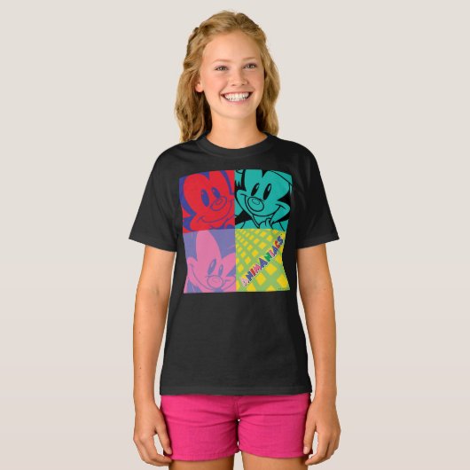 Animaniacs | Warner Siblings Pop Art Graphic T-shirt (Voorkant volledig)