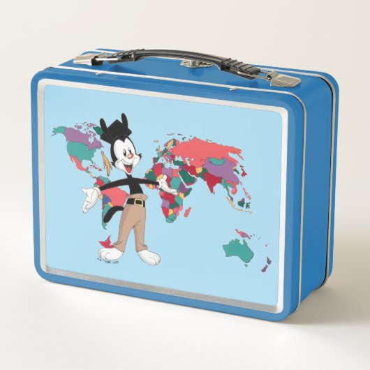 Animaniacs | Wereldkaart Yakko Grafisch (Achterkant)