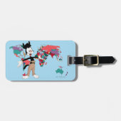 Animaniacs | Wereldkaart Yakko Grafisch Bagagelabel (Voorkant horizontaal)
