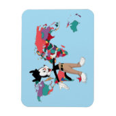 Animaniacs | Wereldkaart Yakko Grafisch Magneet (Verticaal)