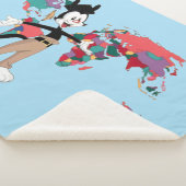 Animaniacs | Wereldkaart Yakko Grafisch Sherpa Deken (3/4)
