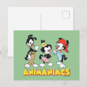Animaniacs | Yakko, Dot en Wakko Standing Briefkaart (Voorkant / Achterkant)