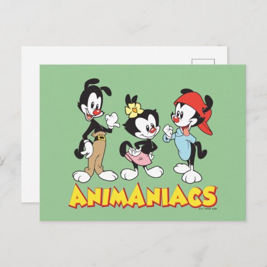 Animaniacs | Yakko, Dot en Wakko Standing Briefkaart (Voorkant / Achterkant)