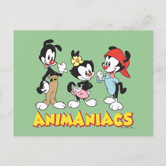 Animaniacs | Yakko, Dot en Wakko Standing Briefkaart (Voorkant)