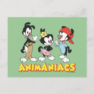 Animaniacs Yakko, Dot en Wakko Standing Briefkaart