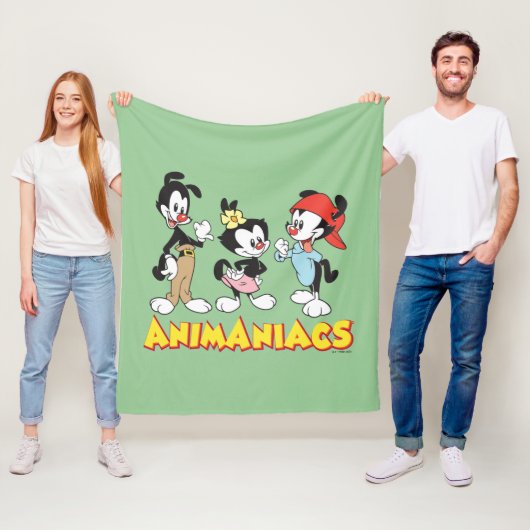 Animaniacs | Yakko, Dot en Wakko Standing Fleece Deken (In situ)