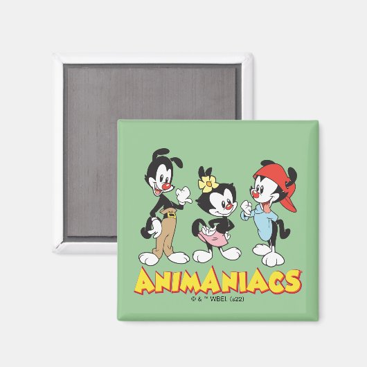 Animaniacs | Yakko, Dot en Wakko Standing Magneet (Voorkant / Achterkant)