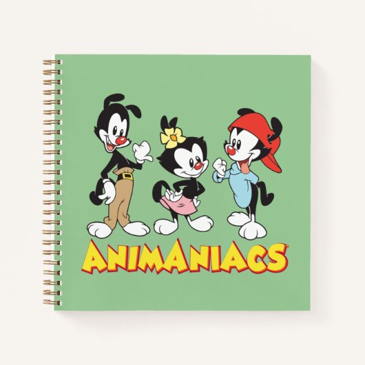 Animaniacs | Yakko, Dot en Wakko Standing Notitieboek (Voorkant)