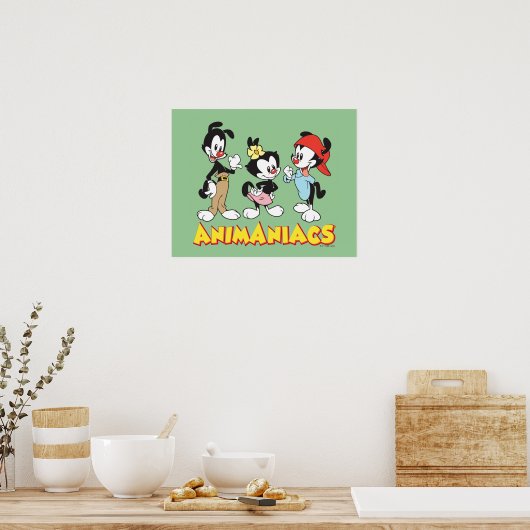 Animaniacs | Yakko, Dot en Wakko Standing Poster (Keuken)