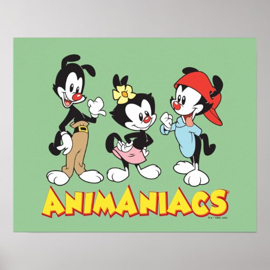 Animaniacs | Yakko, Dot en Wakko Standing Poster (Voorkant)