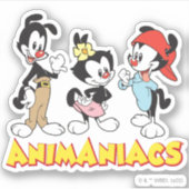 Animaniacs | Yakko, Dot en Wakko Standing Sticker (Voorkant)