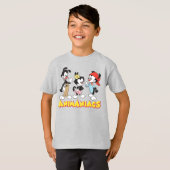 Animaniacs | Yakko, Dot en Wakko Standing T-shirt (Voorkant volledig)
