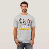 Animaniacs | Yakko, Dot en Wakko Standing T-shirt (Voorkant volledig)