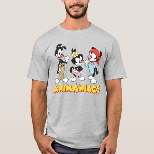 Animaniacs | Yakko, Dot en Wakko Standing T-shirt (Voorkant)