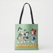 Animaniacs | Yakko, Dot en Wakko Standing Tote Bag (Voorkant)