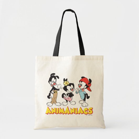 Animaniacs | Yakko, Dot en Wakko Standing Tote Bag (Voorkant)