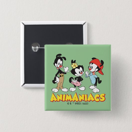 Animaniacs | Yakko, Dot en Wakko Standing Vierkante Button 5,1 Cm (Voorkant /achterkant)