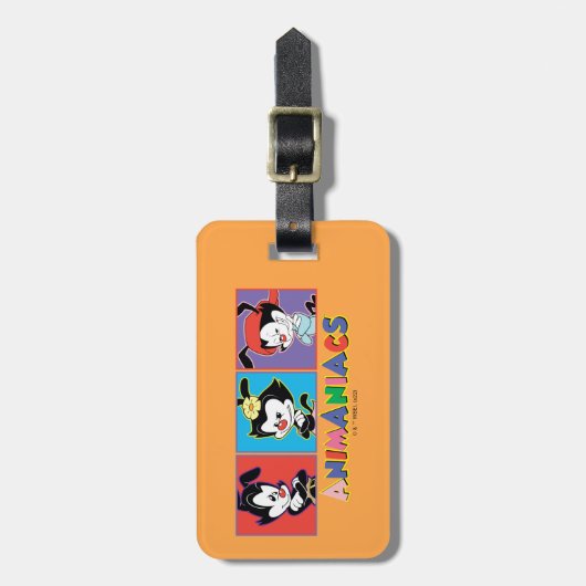 Animaniacs | Yakko, Dot, & Wakko Panel Graphic Bagagelabel (Voorkant verticaal)