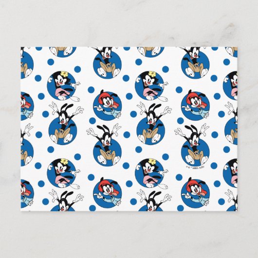 Animaniacs | Yakko, Wakko & Dot Circle Pattern Briefkaart (Voorkant)