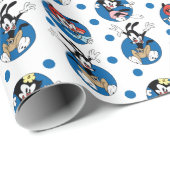 Animaniacs | Yakko, Wakko & Dot Circle Pattern Cadeaupapier (Rol Hoek)