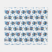 Animaniacs | Yakko, Wakko & Dot Circle Pattern Fleece Deken (Voorkant (Horizontaal))