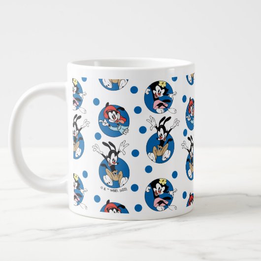 Animaniacs | Yakko, Wakko & Dot Circle Pattern Grote Koffiekop (Links)