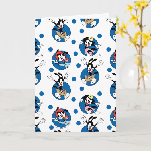 Animaniacs | Yakko, Wakko & Dot Circle Pattern Kaart (Gele Bloem)