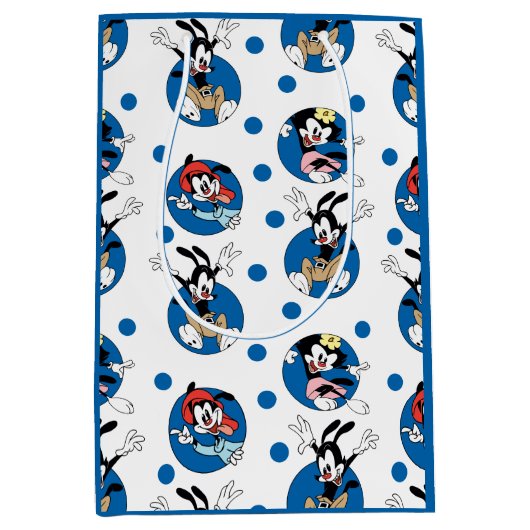 Animaniacs | Yakko, Wakko & Dot Circle Pattern Medium Cadeauzakje (Voorkant)