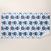 Animaniacs | Yakko, Wakko & Dot Circle Pattern Strandlaken (Voorkant)