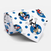 Animaniacs | Yakko, Wakko & Dot Circle Pattern Stropdas (Opgerold)