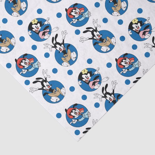 Animaniacs | Yakko, Wakko & Dot Circle Pattern Tissuepapier (Detail)