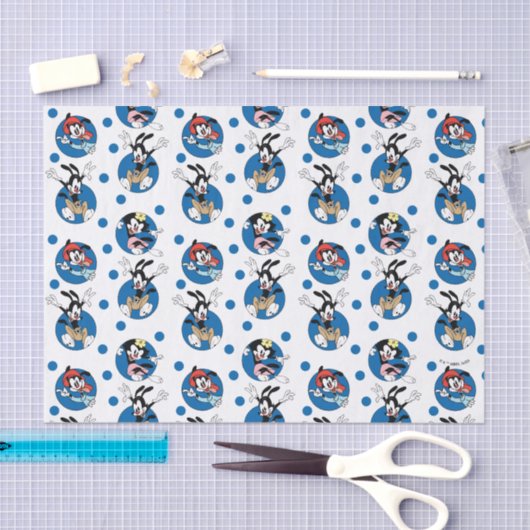 Animaniacs | Yakko, Wakko & Dot Circle Pattern Tissuepapier (Craft)