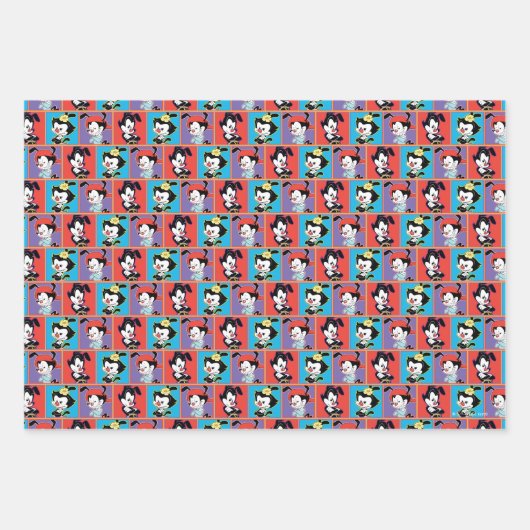 Animanias | Yakko, Dot, & Wakko Panel Graphic Inpakpapier Vel (Voorkant 3)