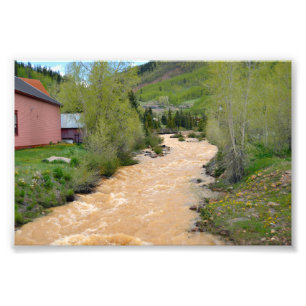 Animas in Silverton, Colorado Foto Afdruk