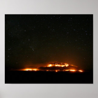 Animas Mountain op Fire Poster