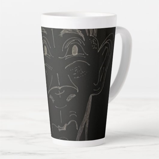 Animated Cartoon Large Mug Latte Mok (Rechterhoek)