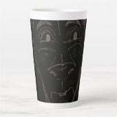 Animated Cartoon Large Mug Latte Mok (Voorkant)