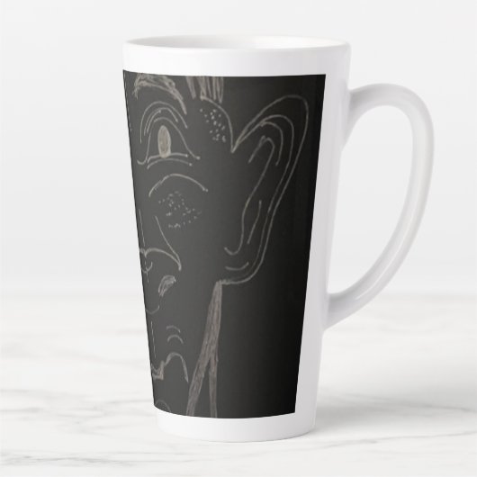 Animated Cartoon Large Mug Latte Mok (Rechts)