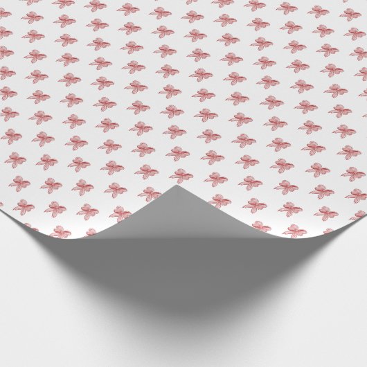 Animated Christmas bow Cadeaupapier (Hoek)