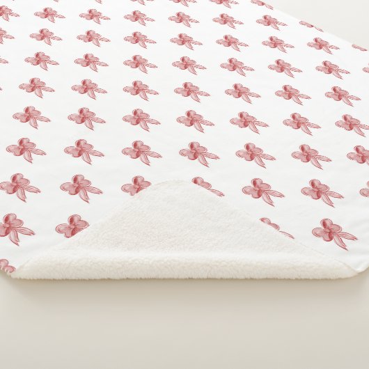 Animated Christmas bow Sherpa Deken (3/4)