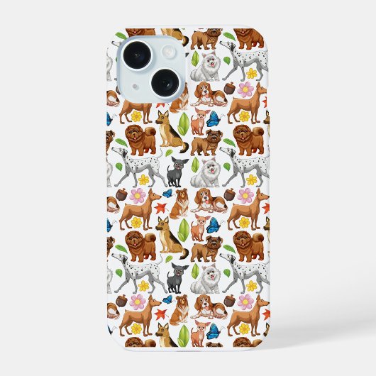 Animated Dogs Phone Case iPhone 15 Case