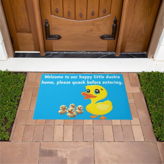 ANIMATED DUCK FAMILY DOOR MAT (Buiten)