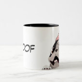 Animated French Bulldog Tweekleurige Koffiemok (Center)