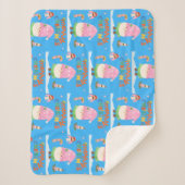 Animated Gnome Merry Christmas Sherpa Deken (Voorkant)