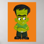Animated Halloween Frankenstein Poster (Voorkant)