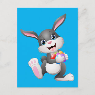 Animated Happy Paaster Bunny Briefkaart