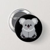 Animated Koala Beer Ronde Button 5,7 Cm (Voorkant /achterkant)